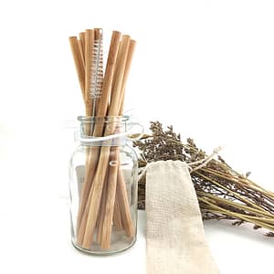 12Pcs Natural Organic Bamboo Straw Set Eco Friendly Eco Friendly Kitchen Utensils » Eco Trading Marketplace