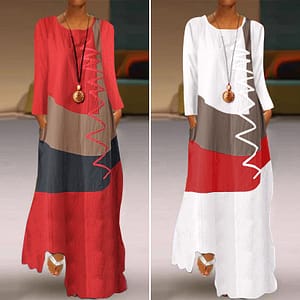 Casual Long Pure Cotton Maxi Dress Green Earth Clothing » Eco Trading Marketplace