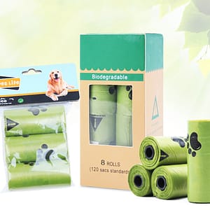 8 Rolls Biodegradable Disposable Dog Poop Garbage Bags 1