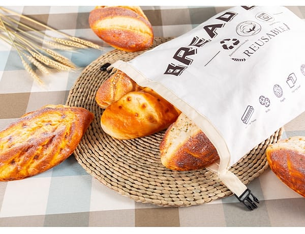 100% Organic Cotton, Reusable, Recyclable Bread Bag Biodegradable & Eco Disposable » Eco Trading Marketplace 5
