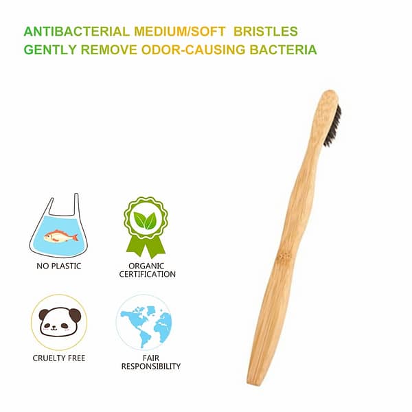 12Pack Bamboo Toothbrush Biodegradable Soft Bristle Bamboo & Eco Friendly Toothbrushes » Eco Trading Marketplace 8