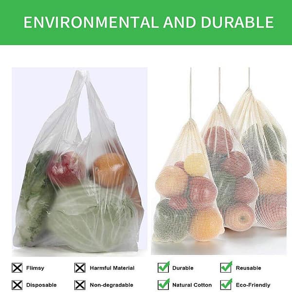 Zero-Waste Cotton Eco friendly Mesh Net Bag Biodegradable & Eco Disposable » Eco Trading Marketplace 7