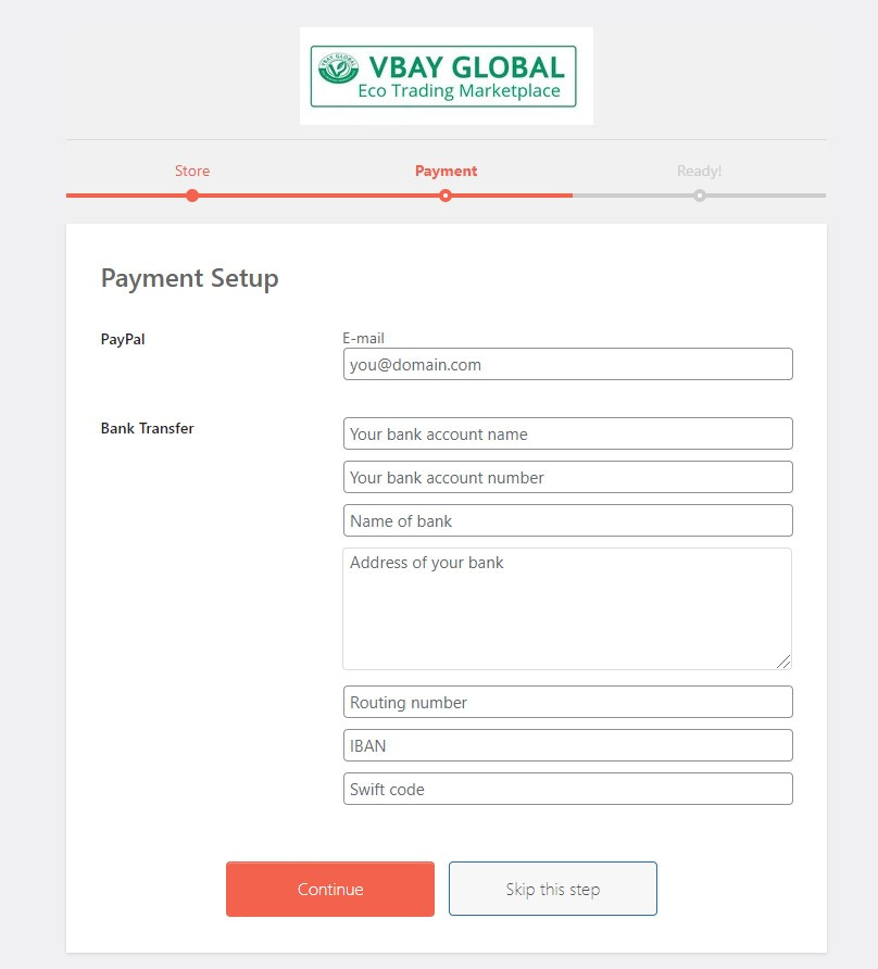 how to join as an ethical trading merchant example picture payment setup
